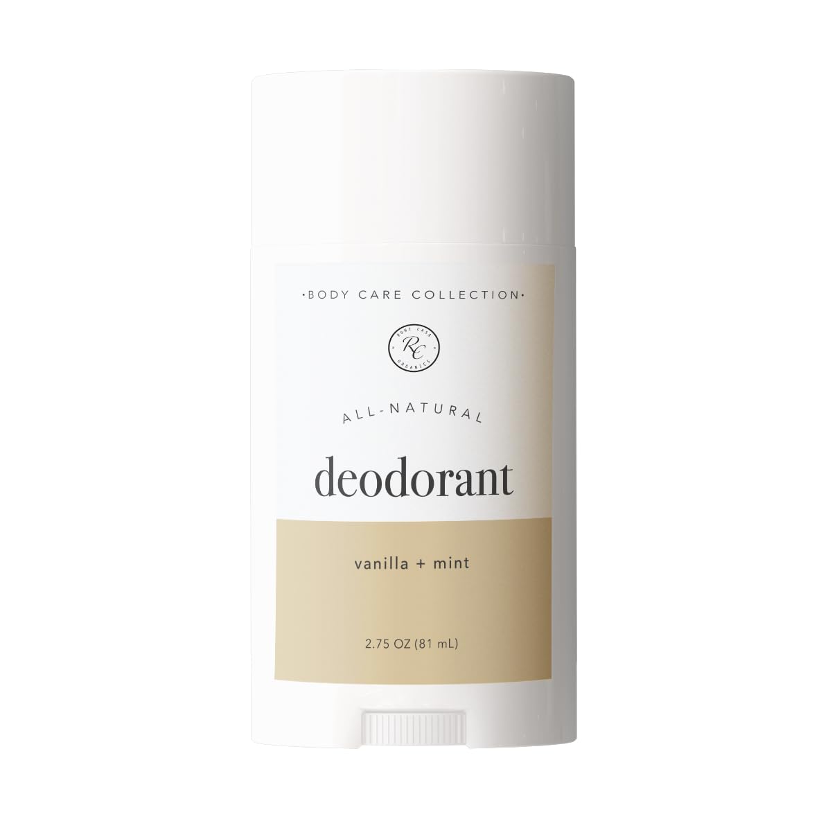 Rowe Casa Organics Vanilla + Mint desodorante en botella, aroma cálido y fresco