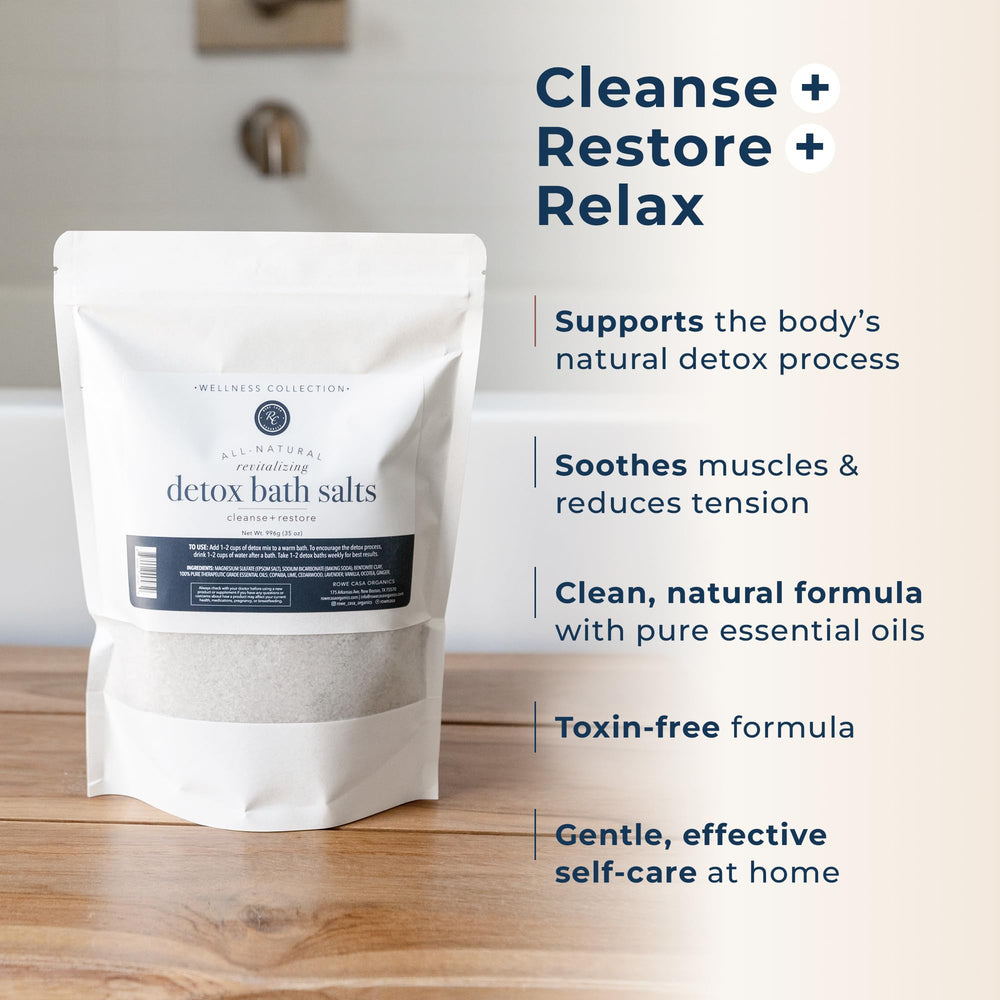 Bouteille en verre Rowe Casa Organics rituel apaisant.