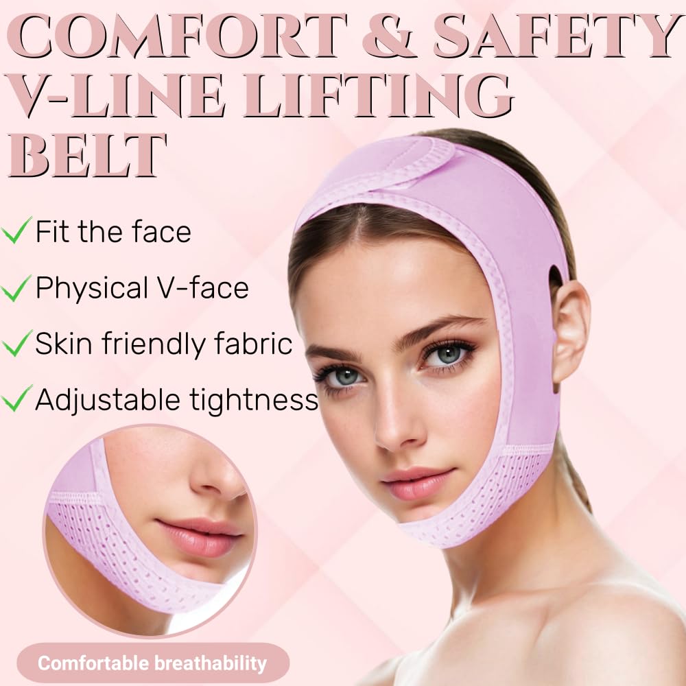 ROWMATE V Line Lifting Mask, diseño ajustable, ofrece ajuste cómodo según tu forma de rostro.