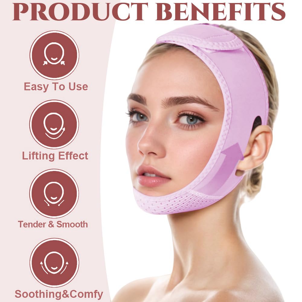 ROWMATE V Line Lifting Mask, tejido respirable, ideal para uso diario cómodo.