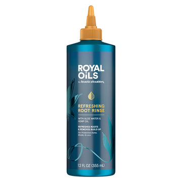 Botella de Head & Shoulders Royal Oils para enjuague, cuidado del cuero cabelludo con aloe y cáñamo.