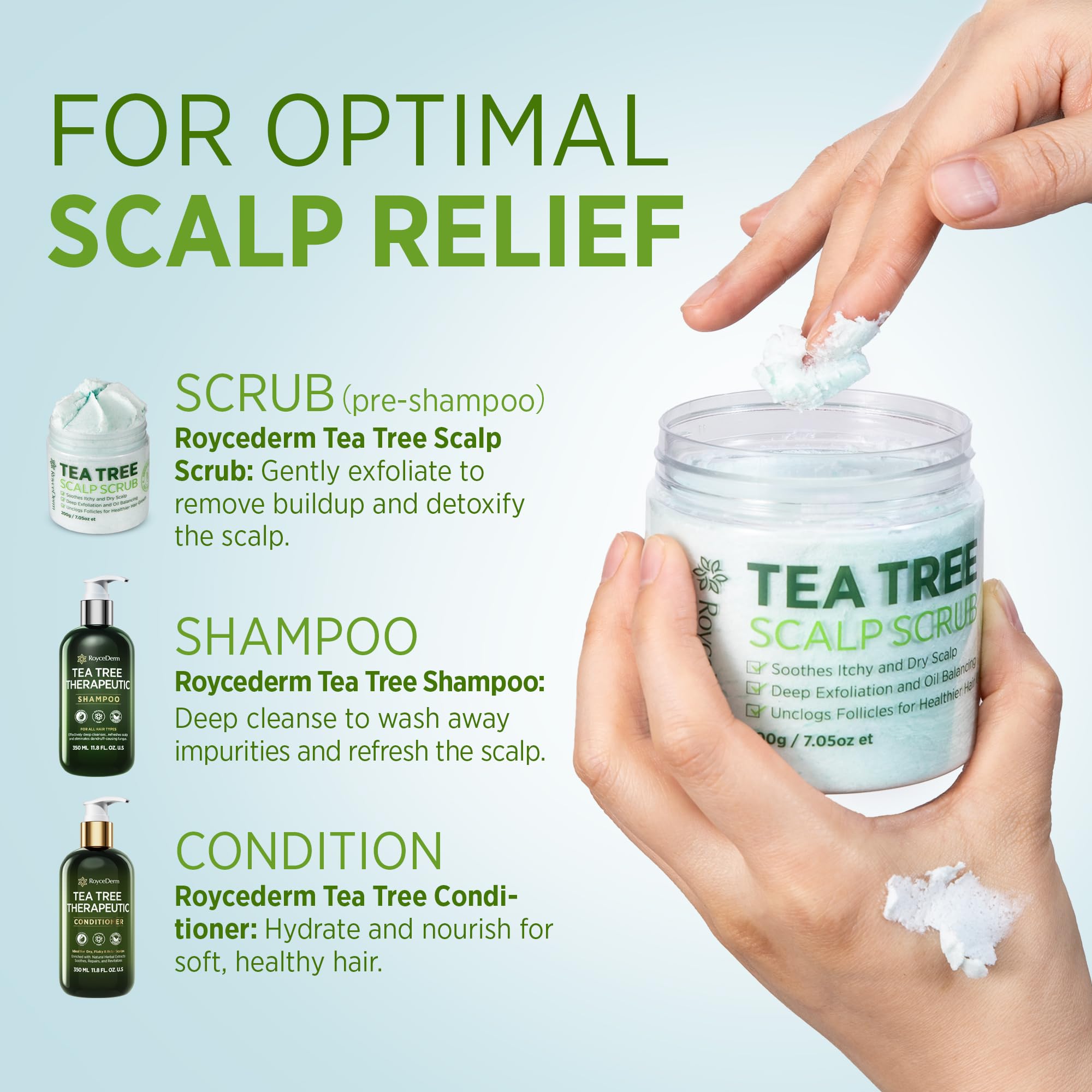 Roycederm Cabello Hidratado: textura suave y aspecto saludable gracias a la hidratación.