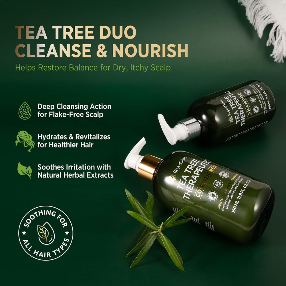 Roycederm champú árbol de té: espuma cremosa para una experiencia de lavado agradable.