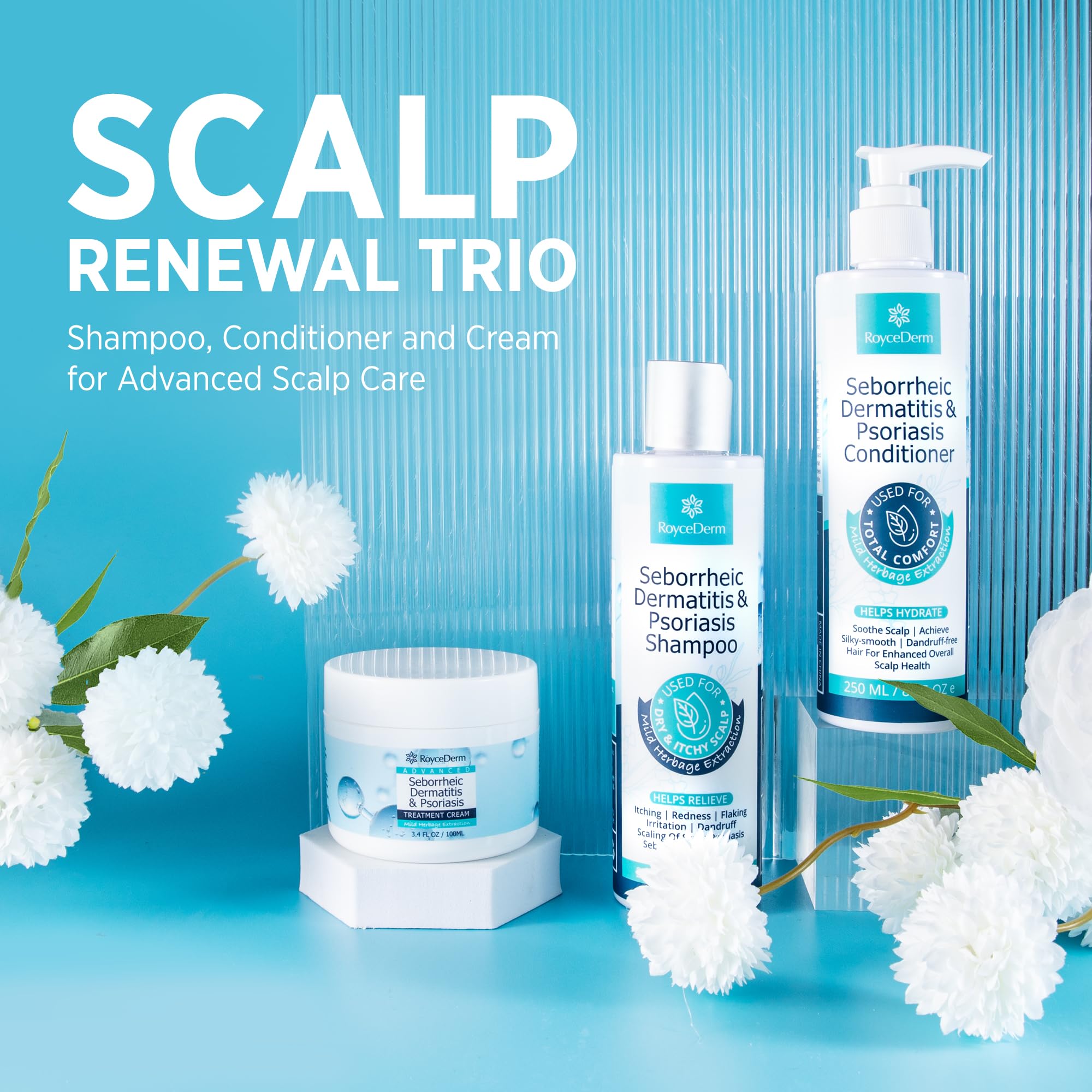 Roycederm champú para dermatitis seborreica limpia y equilibra el cuero cabelludo.