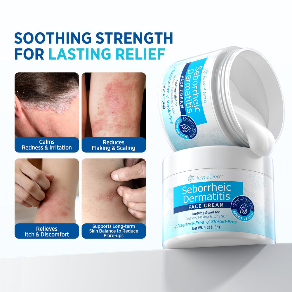 Roycederm crema sin fragancia para uso diario en piel sensible.