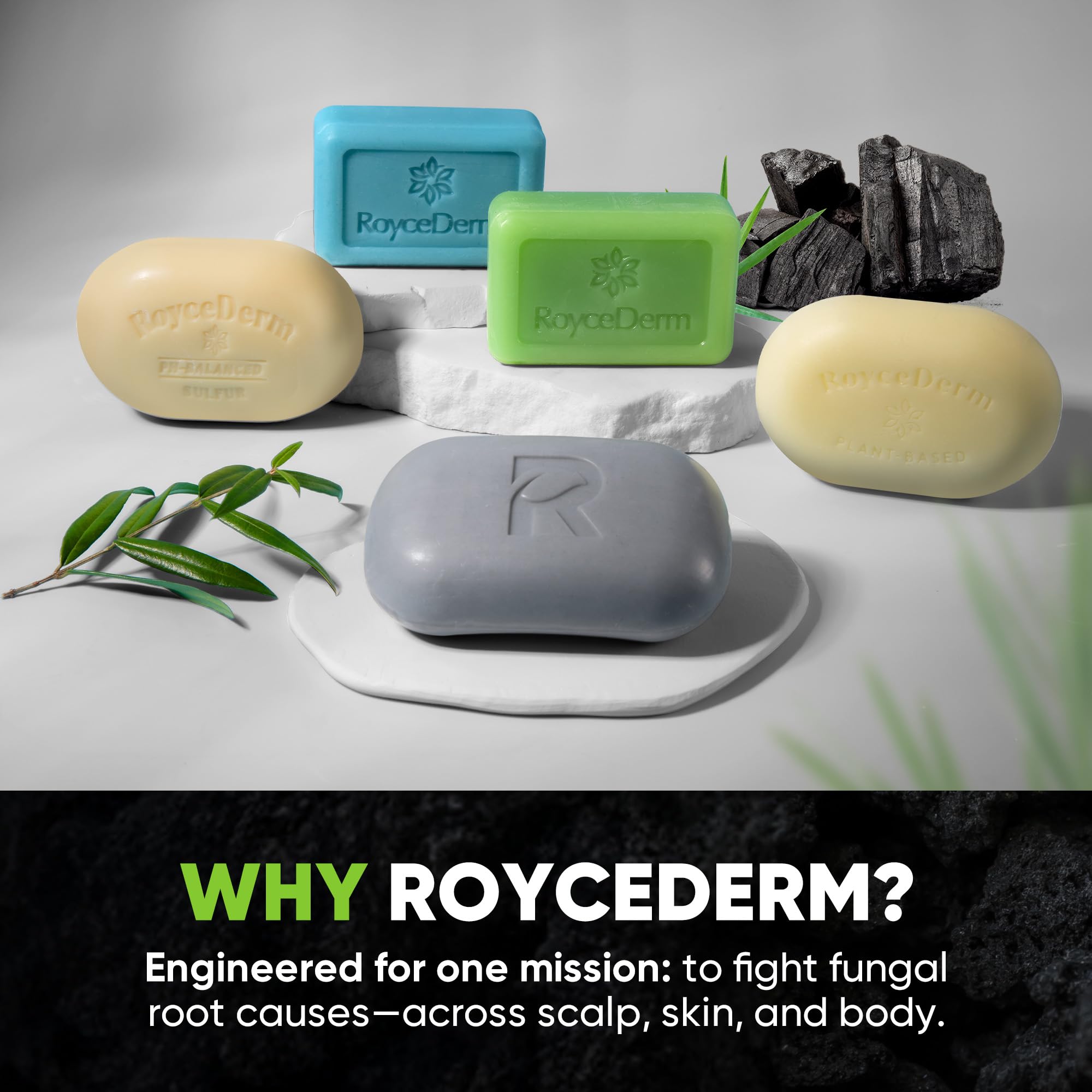 Roycederm, textura suave en barra, ideal para piel sensible.