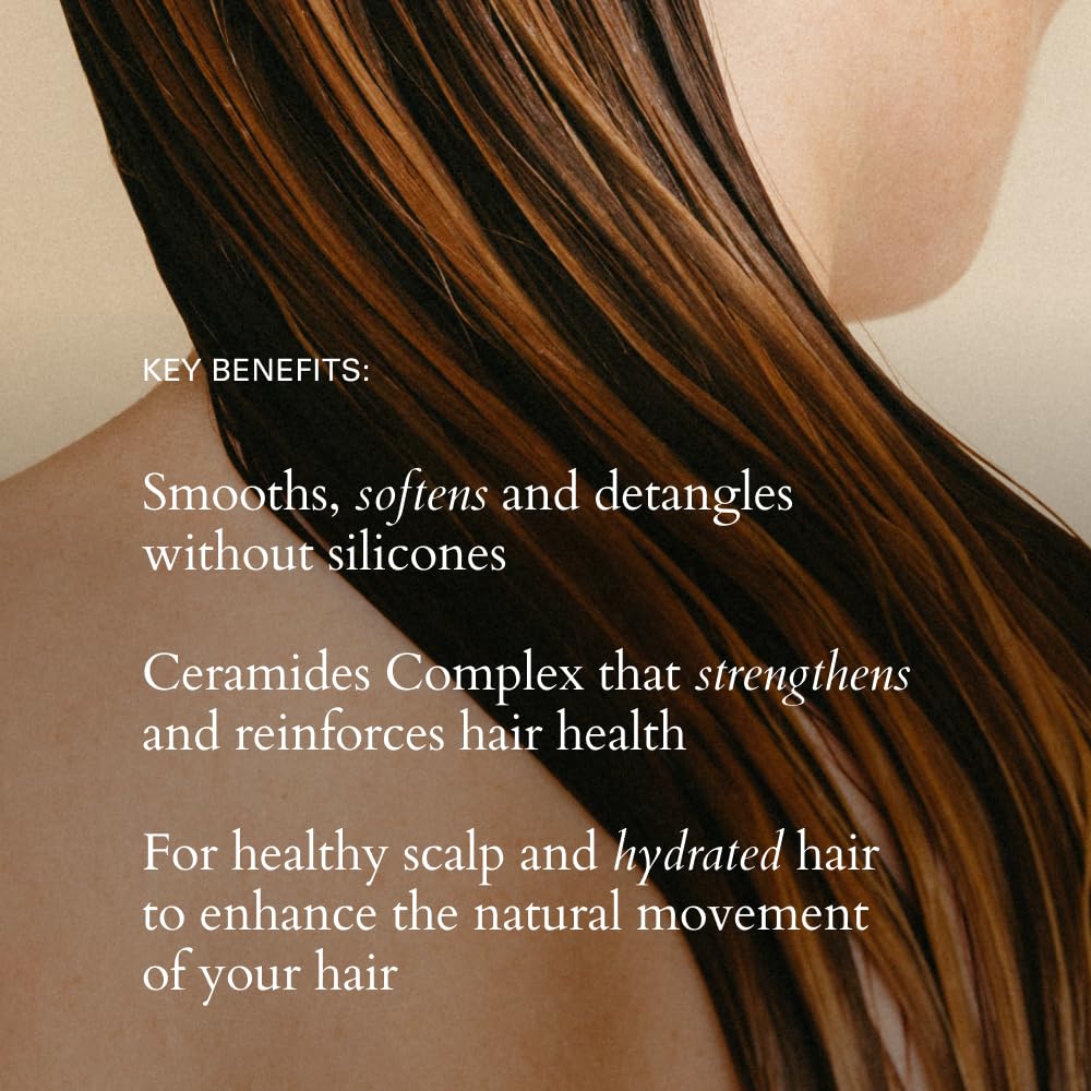 RŌZ Foundation Conditioner: ingredientes botánicos, BotaniComplex y aceites que nutren el cabello.