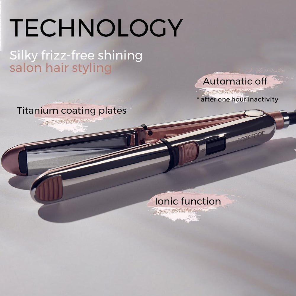 Rozamor diseño exterior curvado facilita crear rizos tras alisar