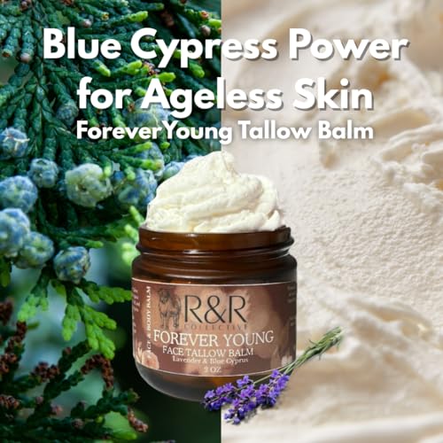 R&R Collective baume graisse-boeuf visage infusion cyprès bleu pour protéger la barrière cutanée
