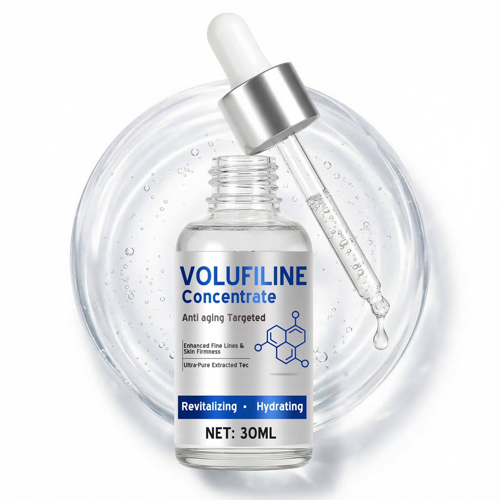 RSQQAV Volufiline Serum: bote con hidratación intensa para piel suave