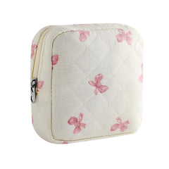 RSRSLEII bolso cosmético acolchado pequeño, ideal para organizar maquillaje en el bolso.