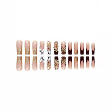 RTKHFZE kit de uñas 24 piezas, Frances, cambio rápido de estilo
