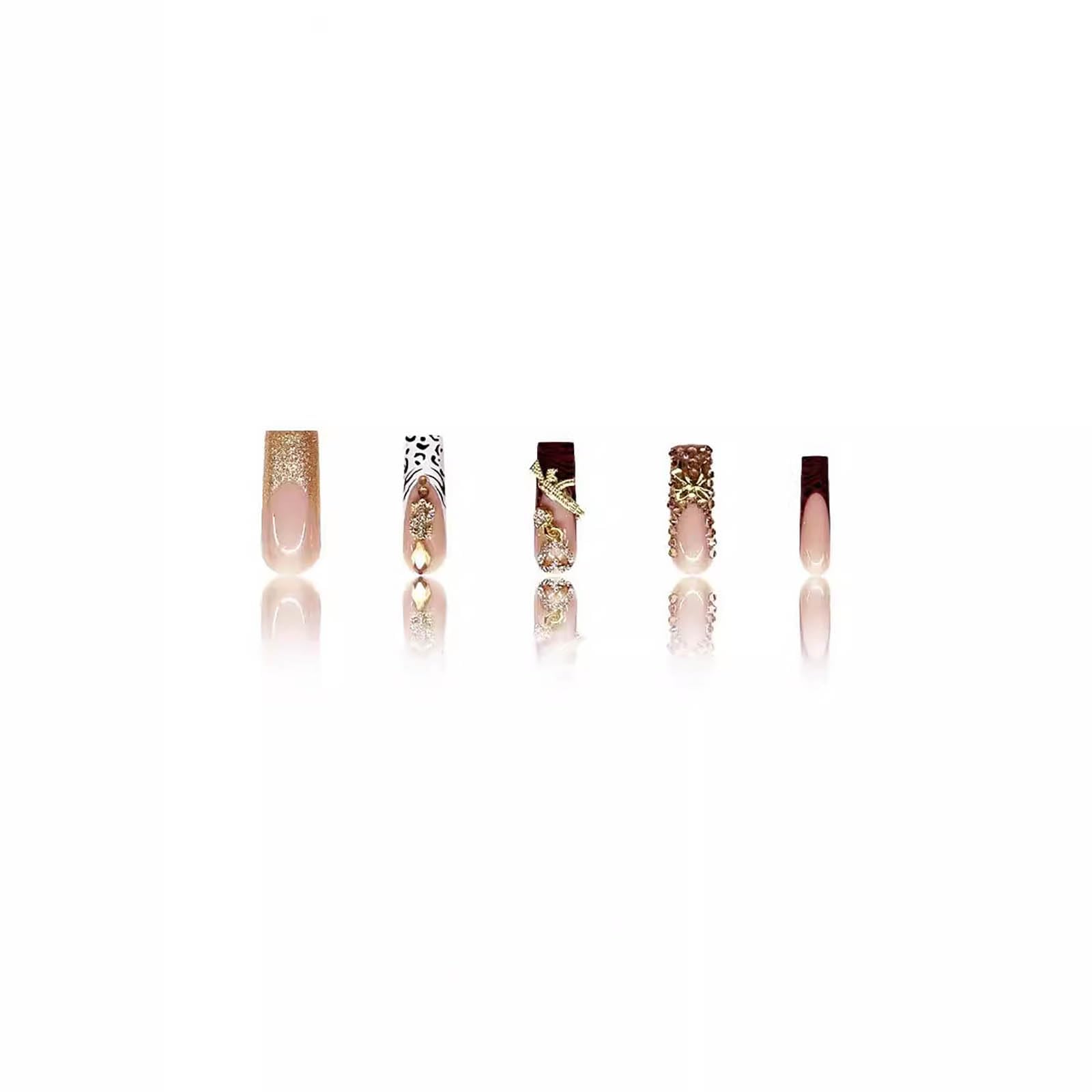 RTKHFZE pegatinas adhesivas para uñas, reutilizables para personalizar uñas