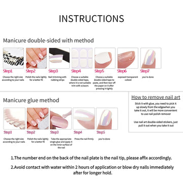 RTKHFZE uñas cuadradas, aplicación fácil y rápida