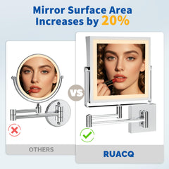 Ruacq batería recargable de alta capacidad para uso prolongado.
