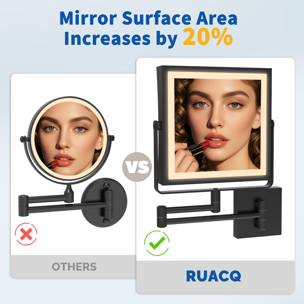 Ruacq iluminación de tres colores para ajustar la atmósfera del maquillaje