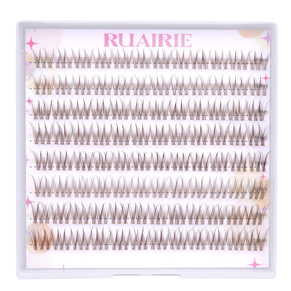 Ruairie efecto natural de pestañas marrones para realzar la mirada