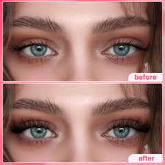 Ruairie Pestañas Falsas Mink Sintético 16 mm, 7 Pares – Aspecto Natural y Efecto Ojo de Gato