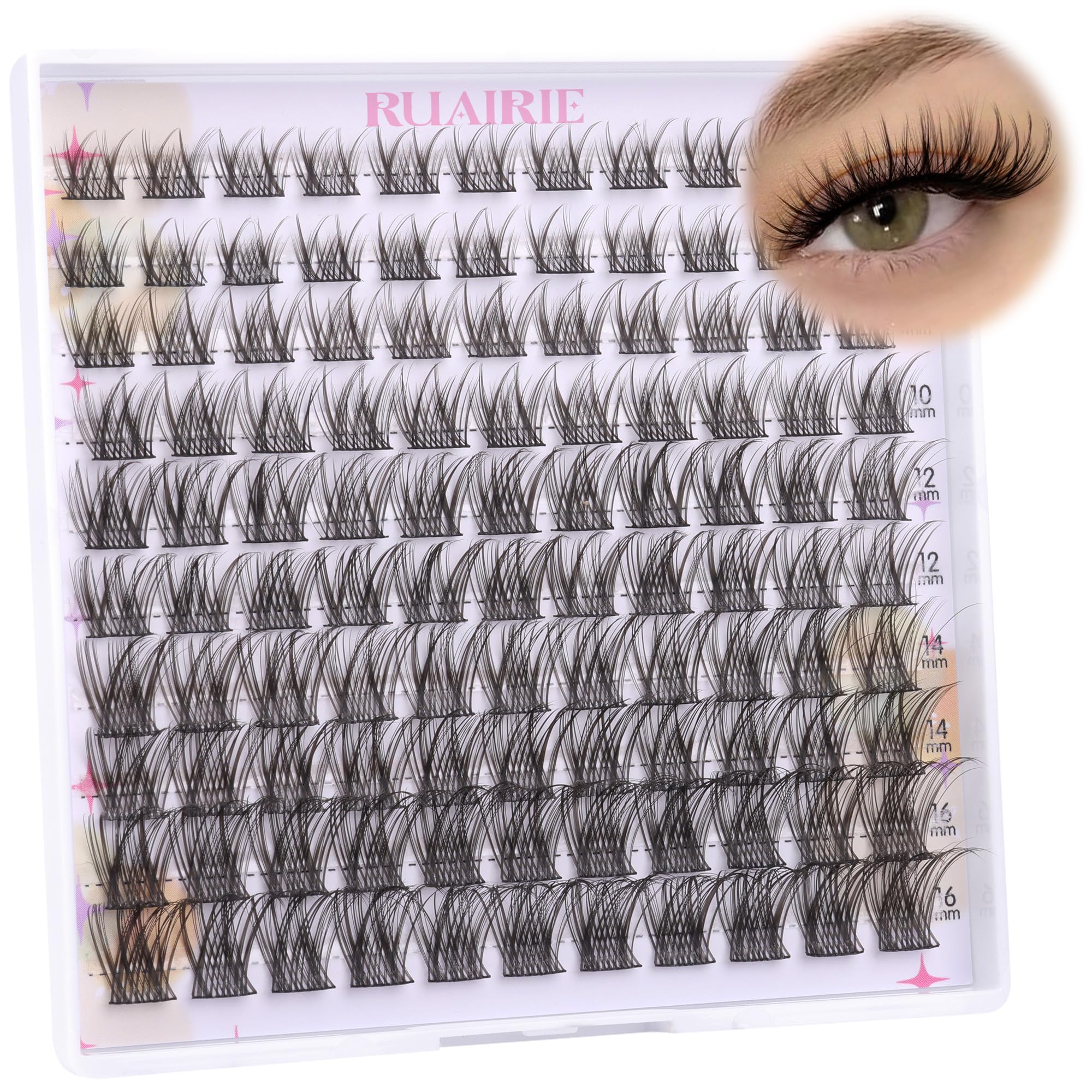 Ruairie Pestanas Ramitos 8mm para un look natural suave y fácil de aplicar en casa