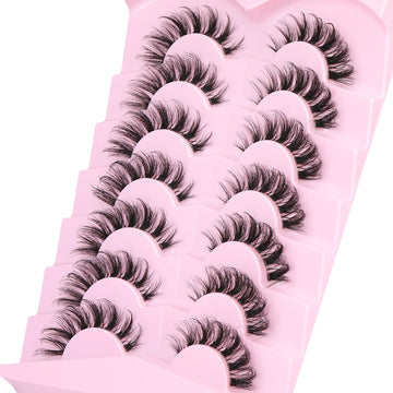 Ruairie Pestañas Falsas Mink Sintético 16 mm, 7 Pares — vista frontal del producto