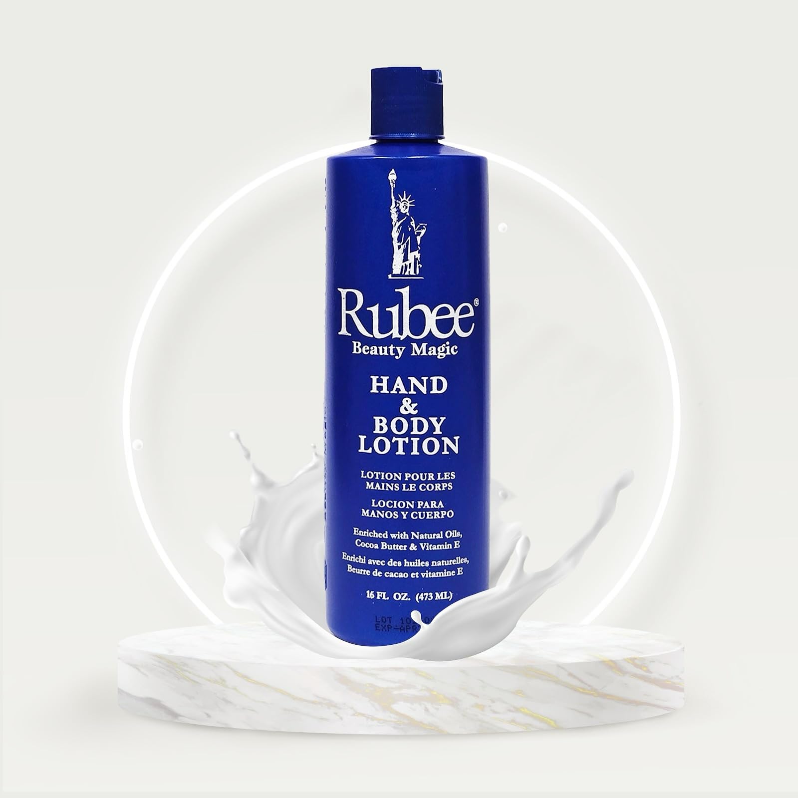 RUBEE Loción cuerpo, textura no grasa, uso diario recomendado