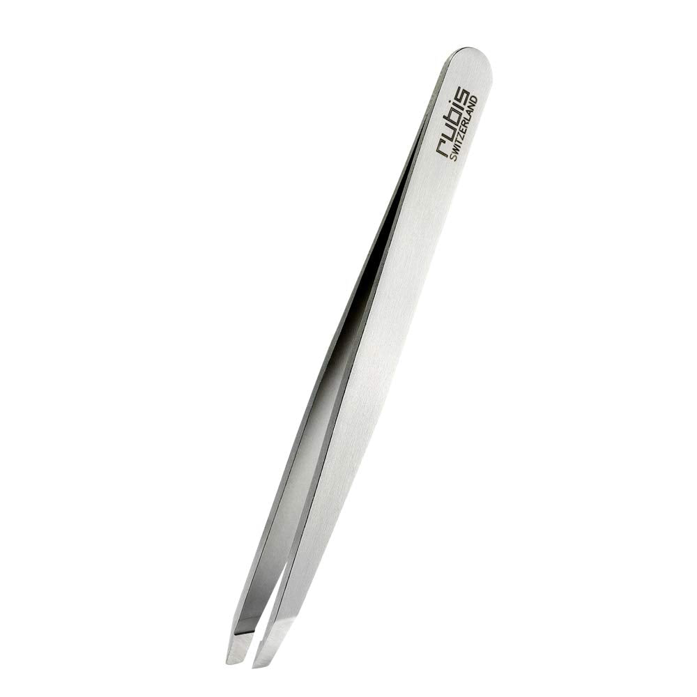 Pince Rubis Suisse à pointe oblique, précision pour les sourcils.