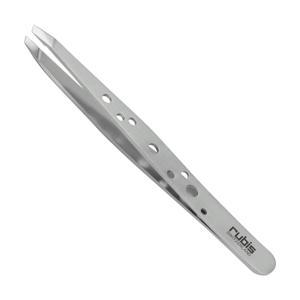 Tijeras Rubis con patrón de agujeros para cejas y vello facial