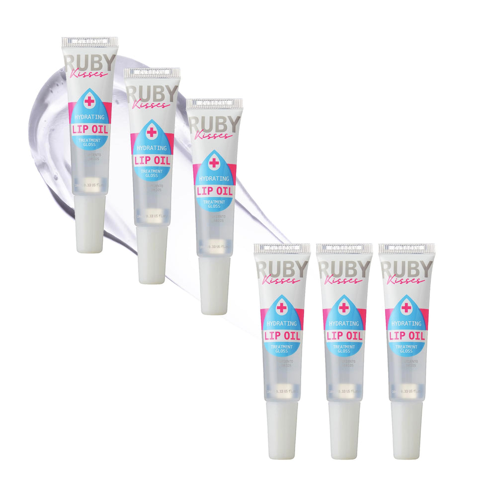 Aceite labial hidratante Ruby Kisses, aplicación suave para labios suaves y nutridos.