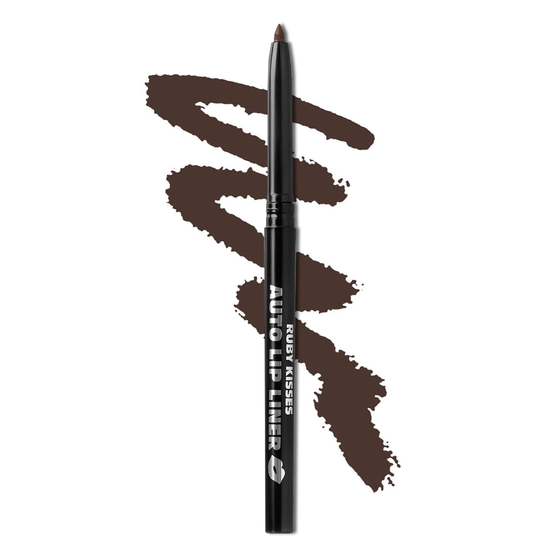 Ruby Kisses Auto Lip Liner delineado-preciso para contorno limpio.