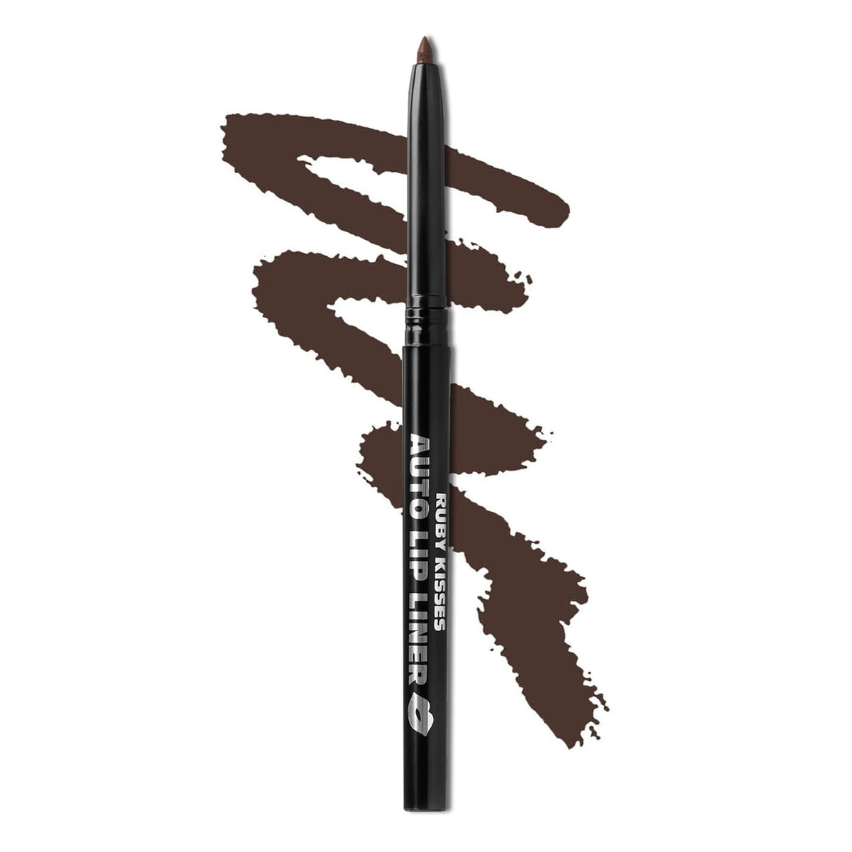 Ruby Kisses Auto Lip Liner delineado-preciso para contorno limpio.