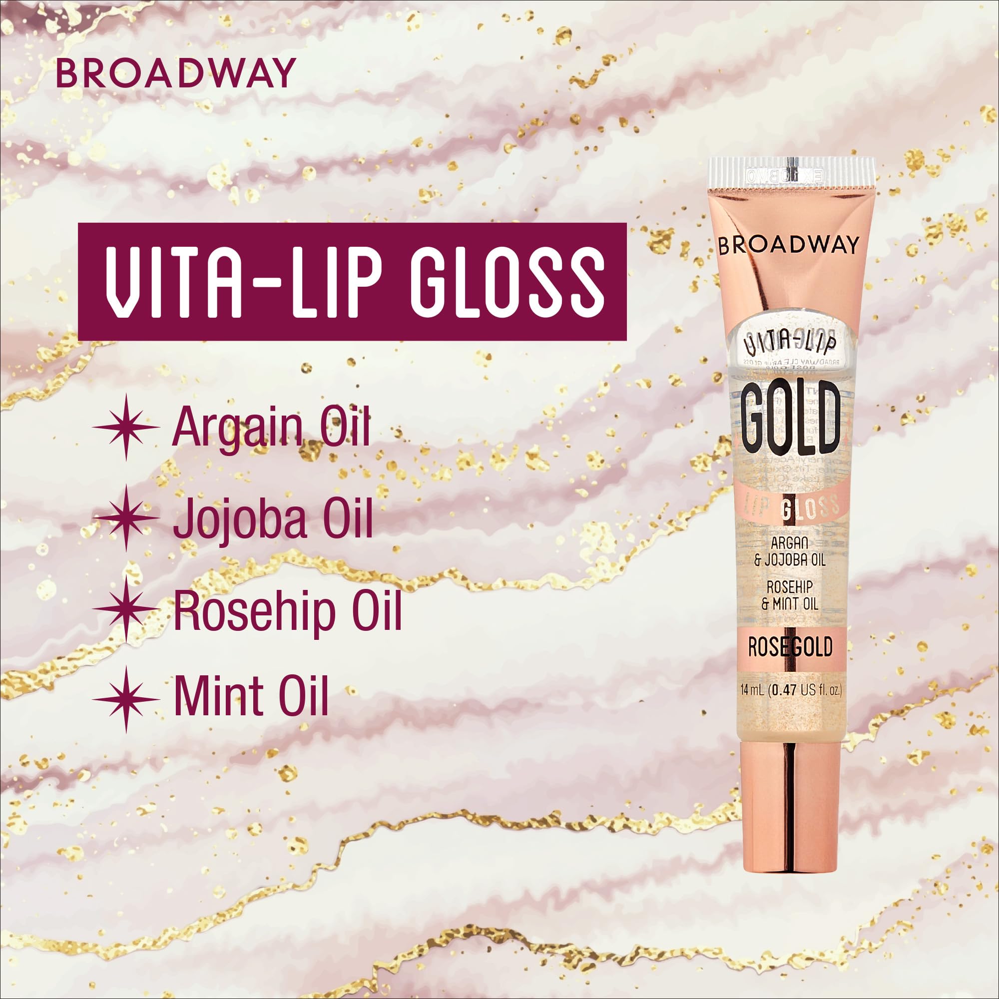 Envase de diez unidades de Ruby Kisses Broadway Vita-Lip para retoques.
