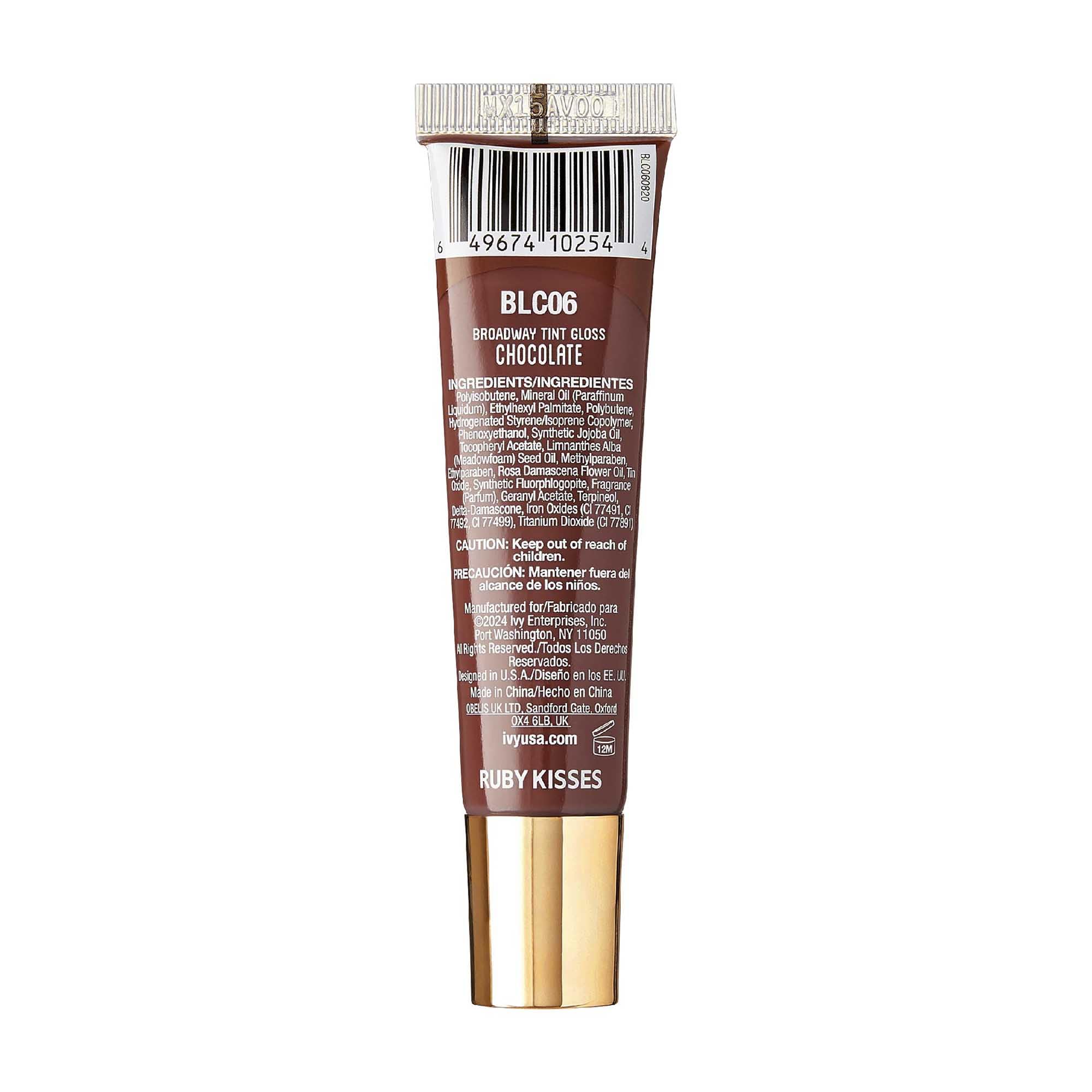 Ruby Kisses Broadway Vita-Lip estuche elegante, perfecto para regalo y transporte.