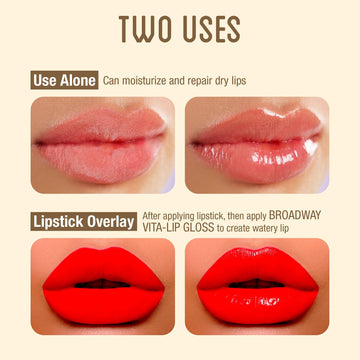 Ruby Kisses Broadway Vita-Lip Pack de seis para brillo diario.