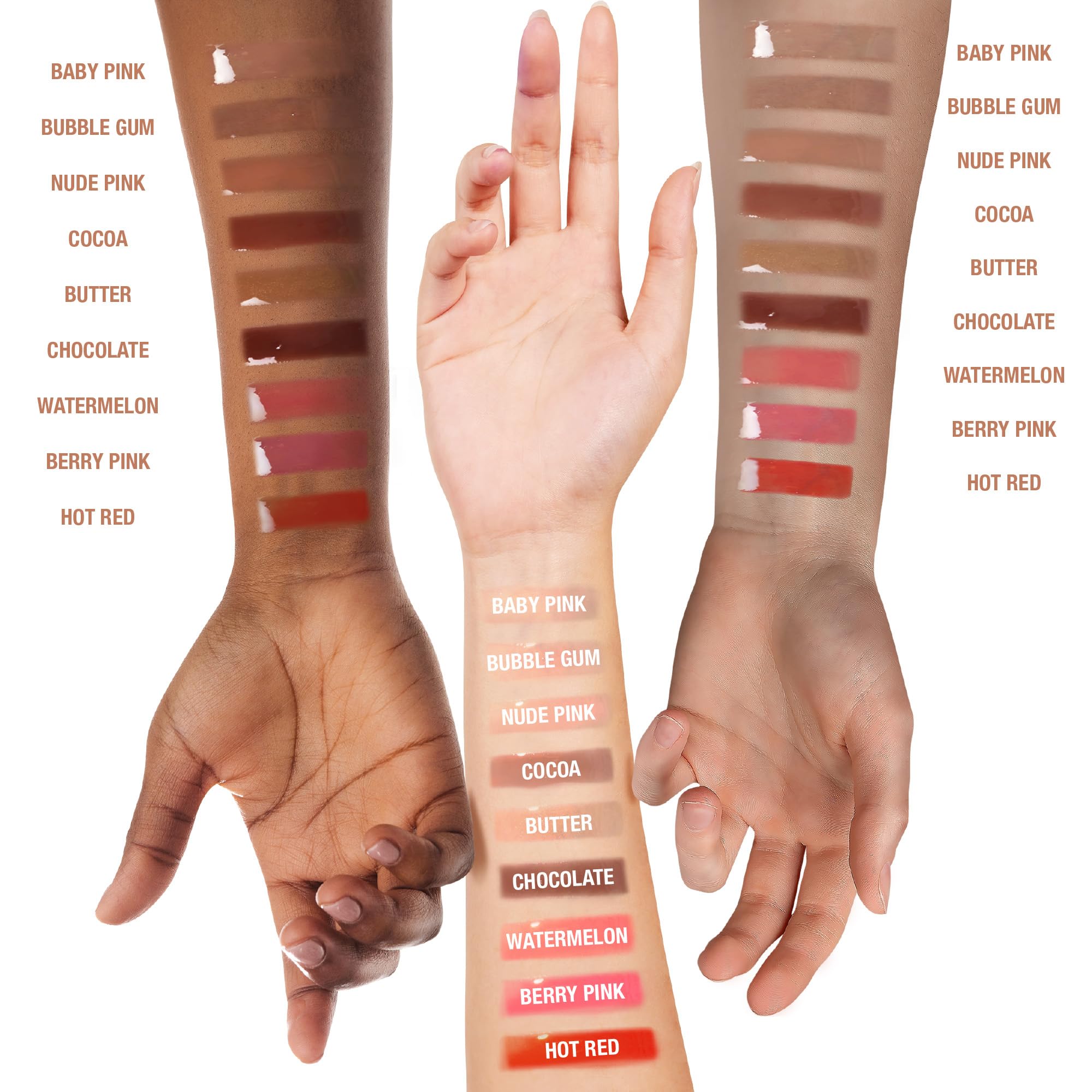 Ruby Kisses Broadway Vita-Lip tono mantequilla en tono marrón suave para realzar labios.