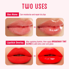 Ruby Kisses Broadway Vita-Lip marrón claro: tono sutil y hidratación constante