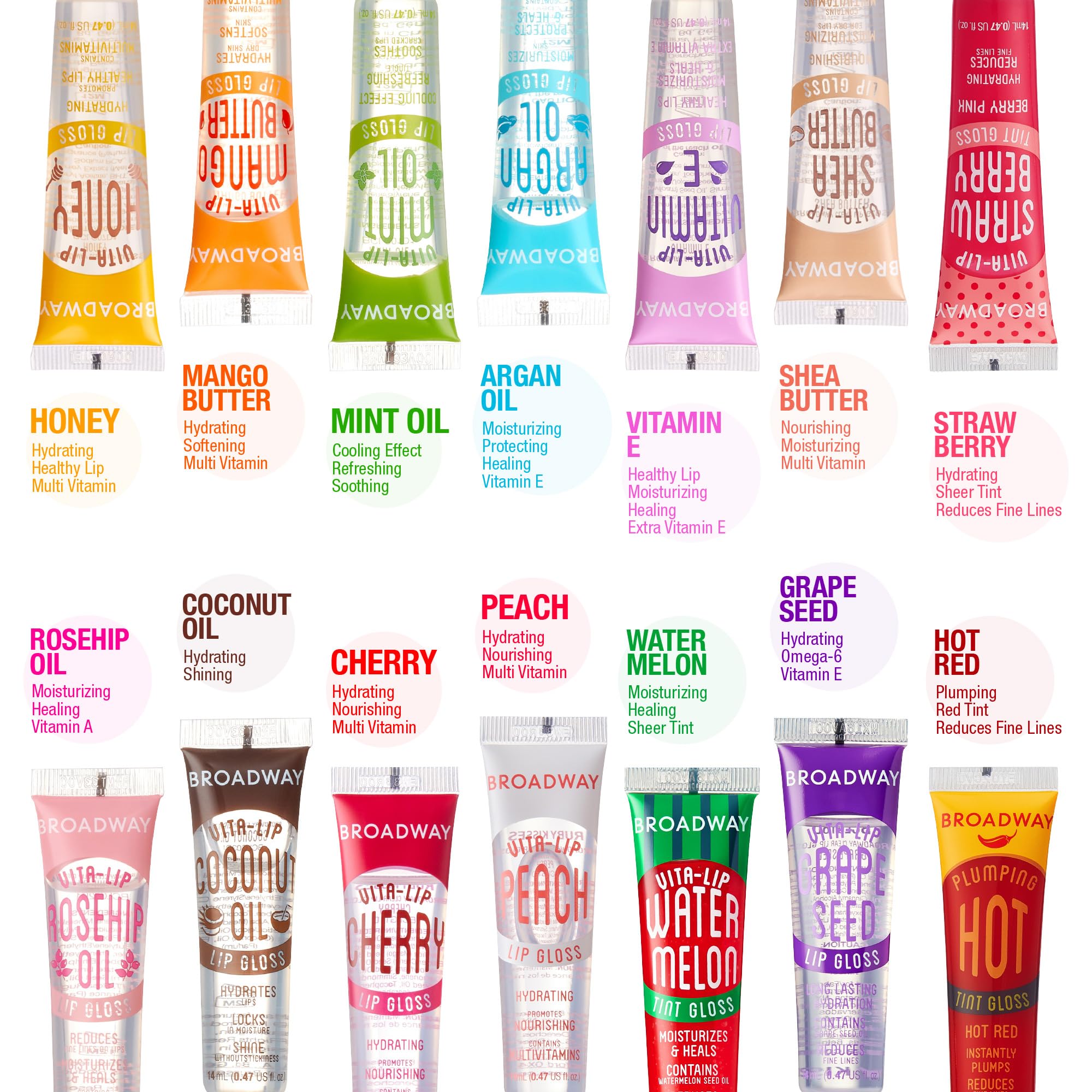 Ruby Kisses Broadway Vita-Lip formula nutritiva con vitaminas