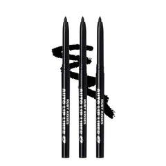 Ruby Kisses delineador labial automático negro, empaque 3 unidades para delineado duradero.