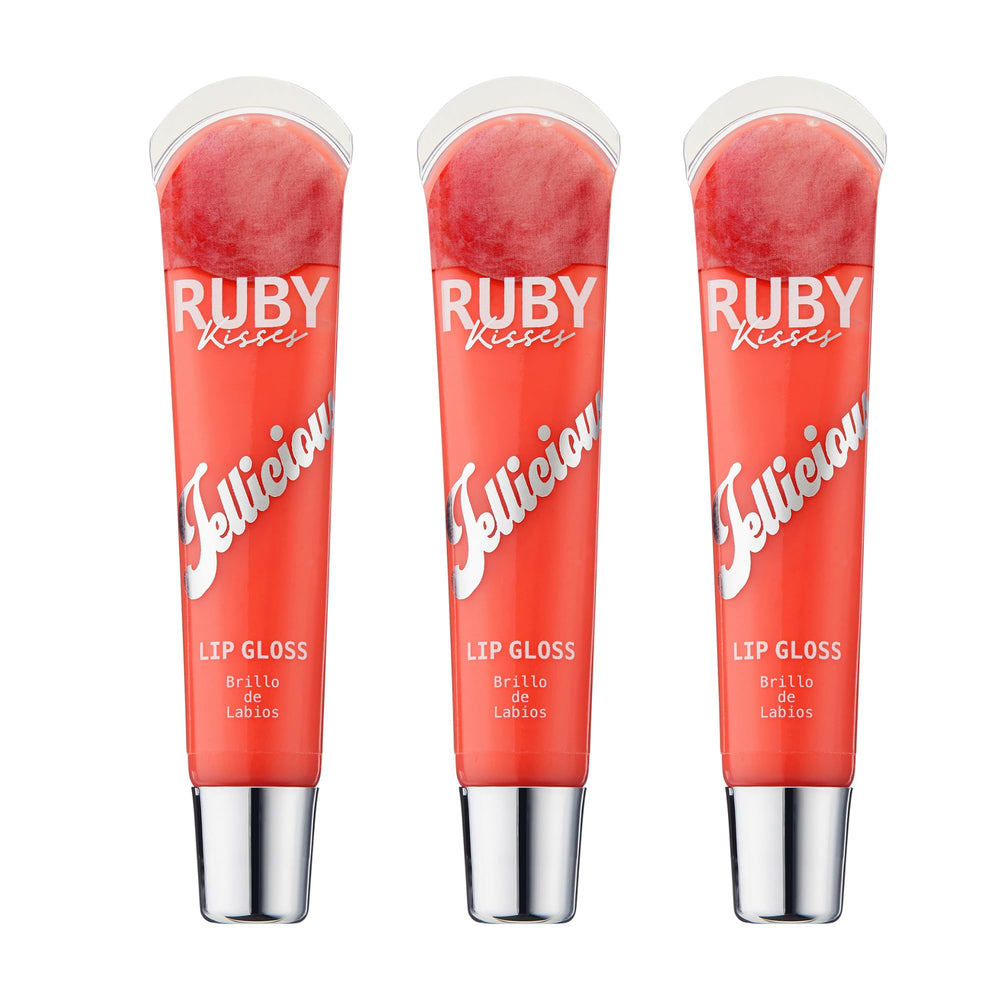 Ruby Kisses Jellicious brillos labial textura gelatina para brillo intenso y duradero