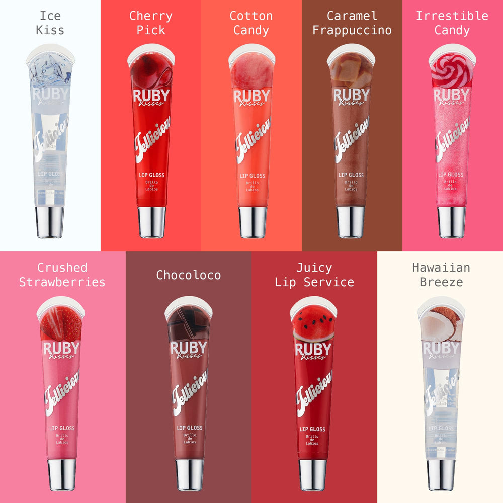 Ruby Kisses Jellicious mango manteca hidrata y suaviza labios