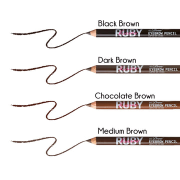Ruby Kisses Kiss Go Brow detalle del formato en madera para un acabado limpio