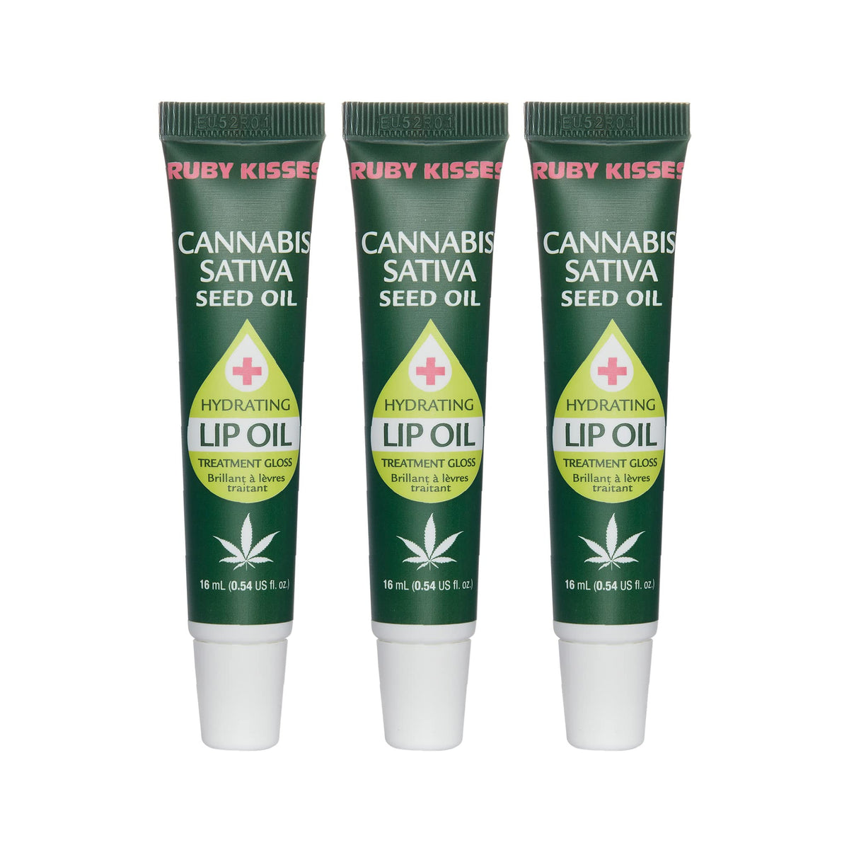 Ruby Kisses Labio hidratante en bote de aceite para labios suaves.