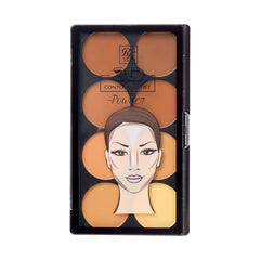 Ruby Kisses Paleta Contorno 3D Medio Oscuro define pómulos con acabado natural.