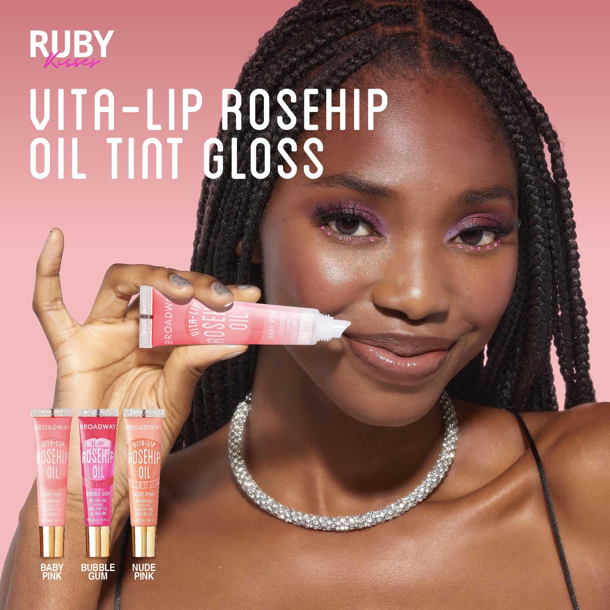 Fórmula con aceite de rosa mosqueta para hidratación del labio con Vita-Lip.