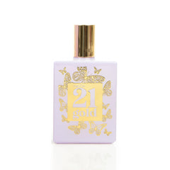 Rue 21 Gold, aplicación suave perfumando cuello y muñecas