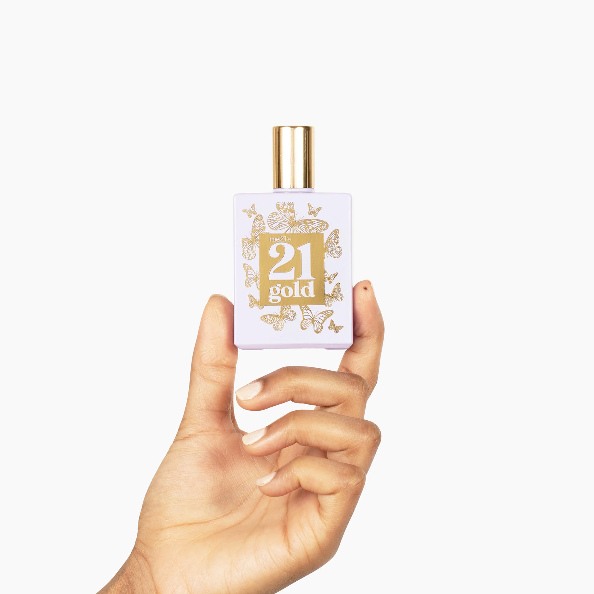 Rue 21 Gold, envase de lujo para el tocador