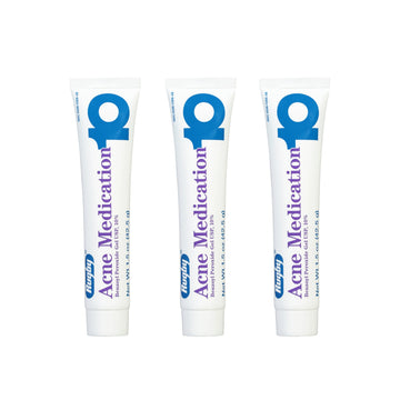 Rugby Laboratories benzoyl peroxide gel 10% tube packaging for targeted acne care