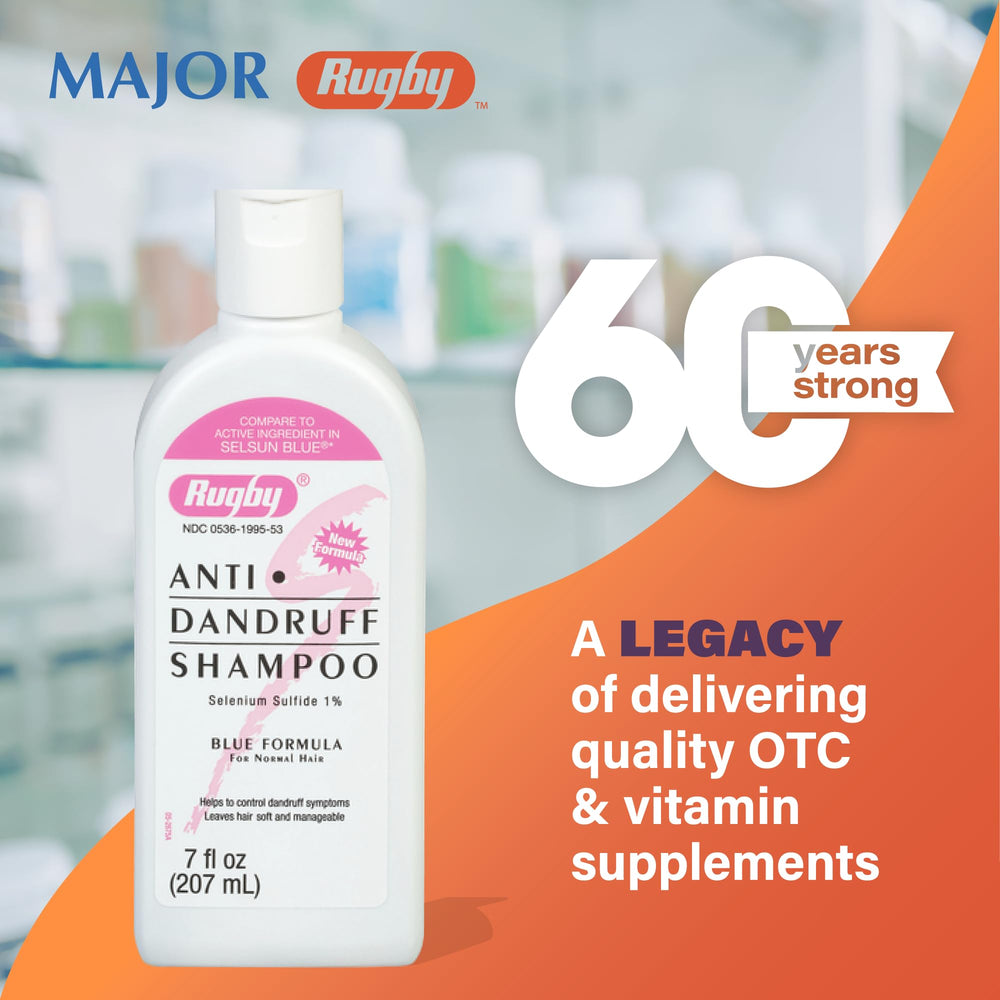 Rugby Laboratories champú para cabello normal, ayuda a reducir la descamación