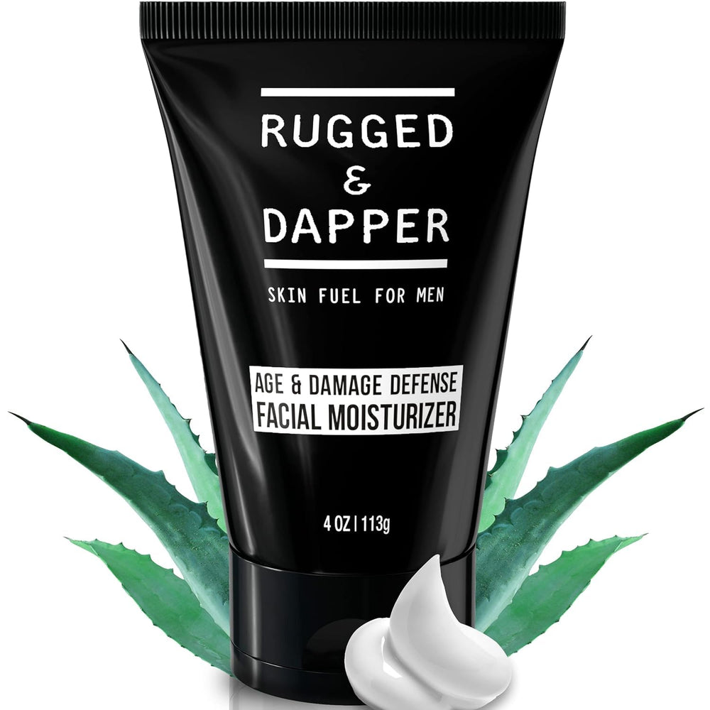 RUGGED & DAPPER crema facial para hombres con hidratación diaria en 4 oz para uso diario.