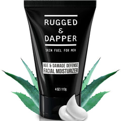 RUGGED & DAPPER crema facial para hombres con hidratación diaria en 4 oz para uso diario.