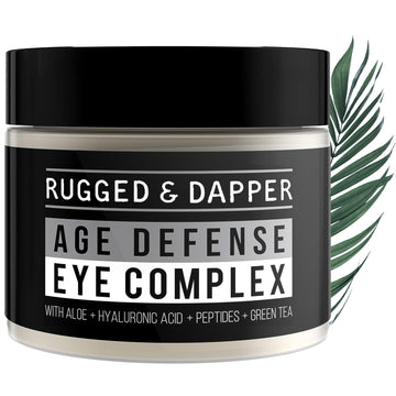 RUGGED & DAPPER crema de ojos, uso diario para reducir ojeras y líneas.